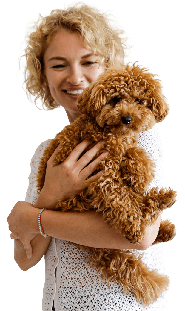 Women With Puppy